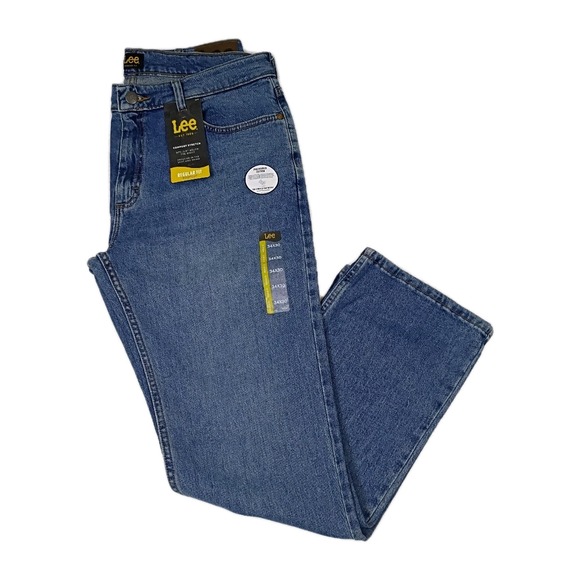 LEE Jeans Men's Regular Fit Bootcut 34x30 (35x30) Comfort Stretch New W/Tags - Picture 1 of 12